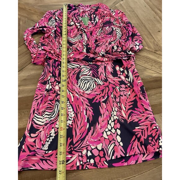 Lilly Pulitzer Felizia Dress Jungle In Here Print Size M 100% Silk NWT $258 - Picture 8 of 8